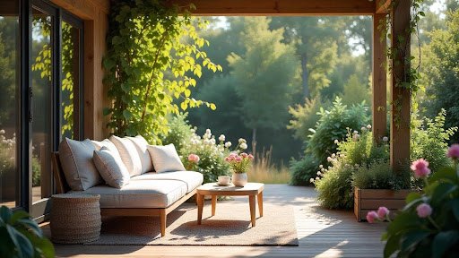 Beschermd terras